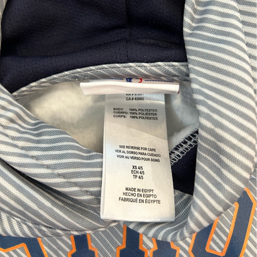 MLB Astros Hoodie boys size 4/5 X-Small - Picture 3 of 7